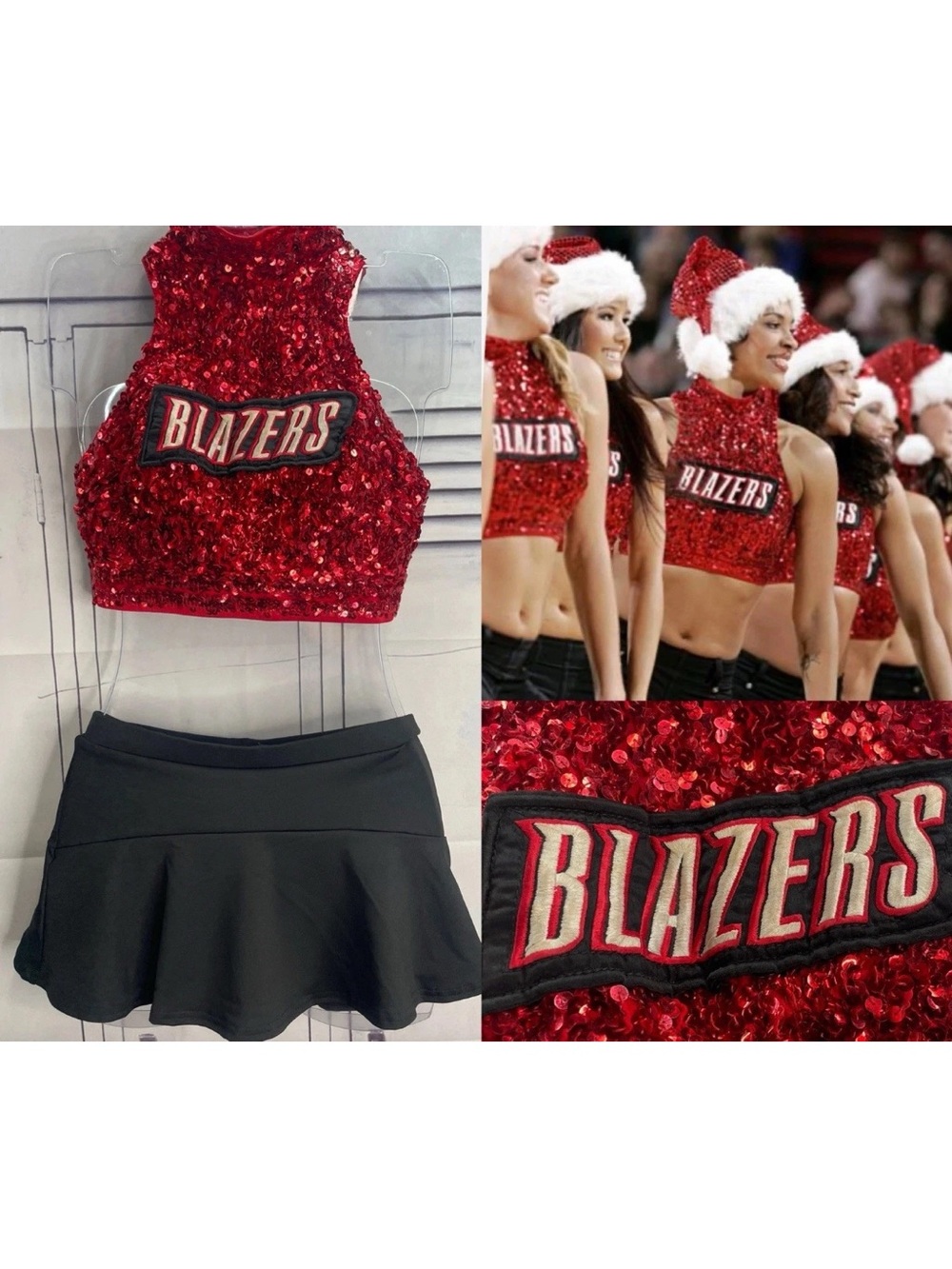 Portland trailblazers real dancers cheer uniform adult small